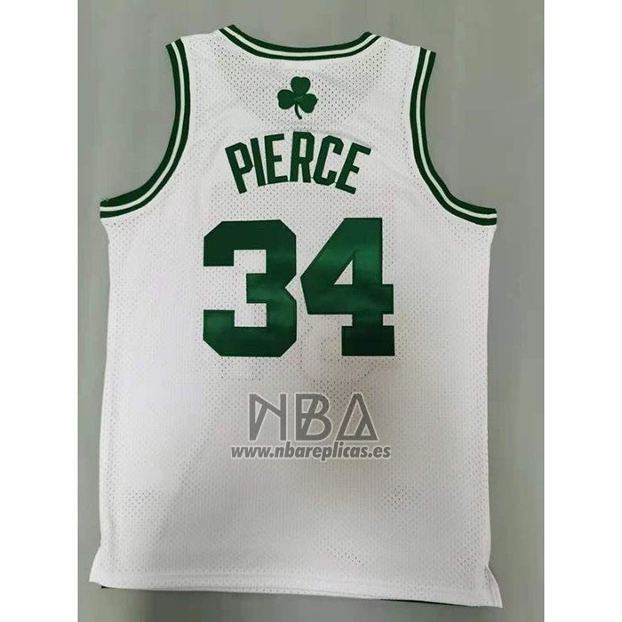 Camiseta Boston Celtics Paul Pierce NO 34 Mitchell & Ness 2007-08 Blanco